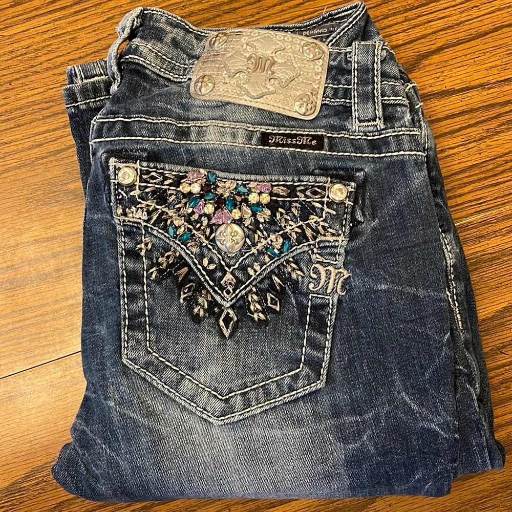 Womens Miss Me Bootcut Jeans